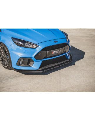 SPLITTER ANTERIORE street pro + Flaps Ford Focus RS Mk3 (Cod. M-FOFO3RSCNC-FD1BRB+FSF1G)