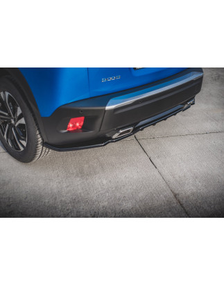 Splitter posteriore (con barre verticali) Peugeot 2008 Mk2 (Cod. M-PE-2008-2-RD1G+RD2G)
