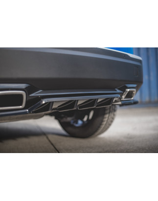 Splitter posteriore (con barre verticali) Peugeot 2008 Mk2 (Cod. M-PE-2008-2-RD1G+RD2G)