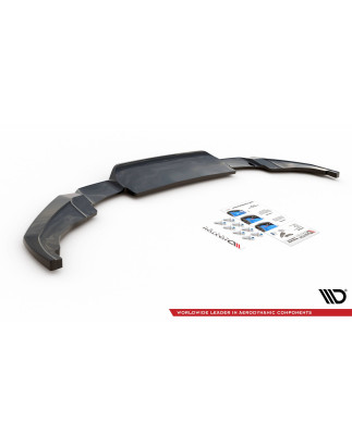 Splitter posteriore (con barre verticali) Peugeot 2008 Mk2 (Cod. M-PE-2008-2-RD1G+RD2G)