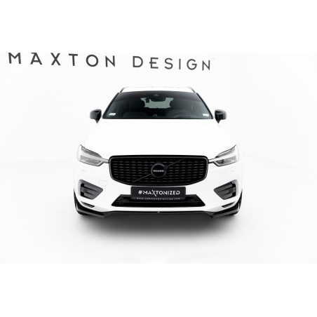 SPLITTER ANTERIORE V.1 Volvo XC60 Mk2 R-Design (Cod. M-VO-XC60-2-RDESIGN-FD1G)
