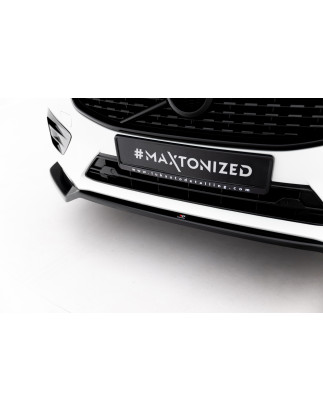 SPLITTER ANTERIORE V.1 Volvo XC60 Mk2 R-Design (Cod. M-VO-XC60-2-RDESIGN-FD1G)