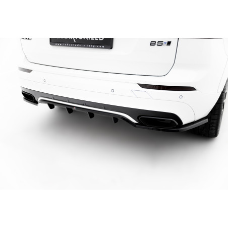 Splitter posteriore (con barre verticali) Volvo XC60 Mk2 R-Design (Cod. M-VO-XC60-2-RDESIGN-RD1G+RD2