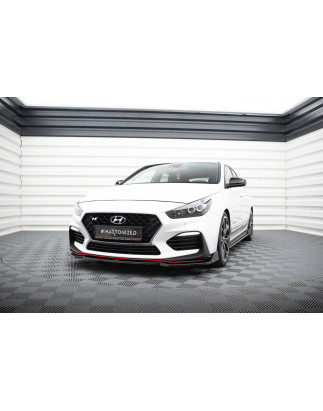 SPLITTER ANTERIORE V.6 + Flaps Hyundai I30 N Mk3 /Fastback (Cod. M-HY-I30-3-N-FD6G+FSF)
