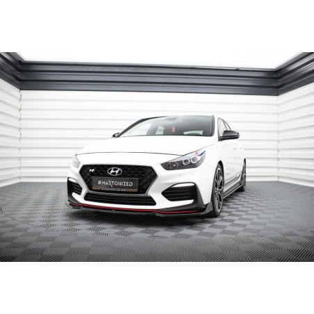 SPLITTER ANTERIORE V.6 + Flaps Hyundai I30 N Mk3 /Fastback (Cod. M-HY-I30-3-N-FD6G+FSF)
