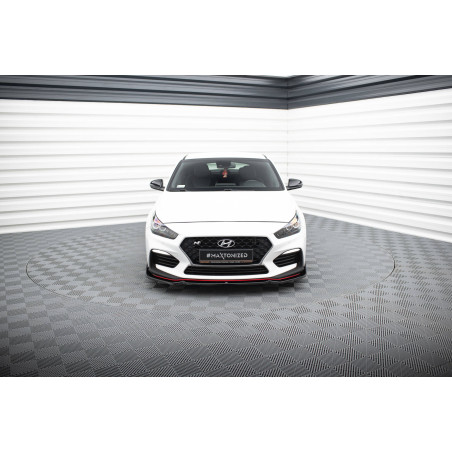 SPLITTER ANTERIORE V.6 + Flaps Hyundai I30 N Mk3 /Fastback (Cod. M-HY-I30-3-N-FD6G+FSF)
