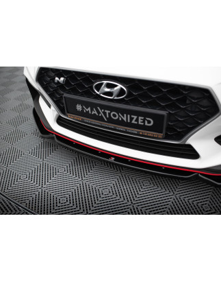 SPLITTER ANTERIORE V.6 + Flaps Hyundai I30 N Mk3 /Fastback (Cod. M-HY-I30-3-N-FD6G+FSF)