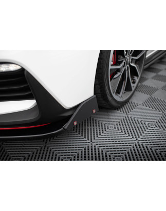 SPLITTER ANTERIORE V.6 + Flaps Hyundai I30 N Mk3 /Fastback (Cod. M-HY-I30-3-N-FD6G+FSF)
