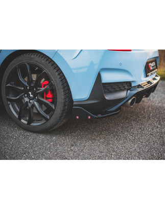 Splitters posteriori laterali V.7 + Flaps Hyundai I30 N Mk3  (Cod. M-HY-I30-3-N-RSD7G+RSF)