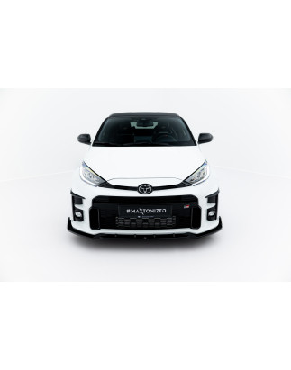 SPLITTER ANTERIORE V.2 + Flaps Toyota GR Yaris Mk4 (Cod. M-TO-YA-4-GR4-FD2G+FSF)