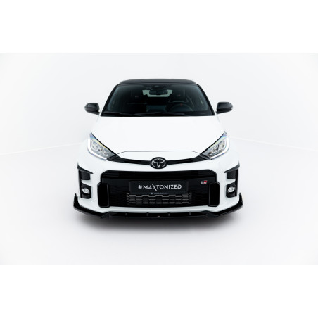 SPLITTER ANTERIORE V.2 + Flaps Toyota GR Yaris Mk4 (Cod. M-TO-YA-4-GR4-FD2G+FSF)