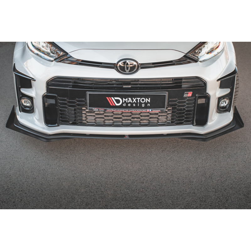 SPLITTER ANTERIORE street pro + Flaps Toyota GR Yaris Mk4 (Cod. M-TOYA4GR4CNC-FD1B+FSF1G)