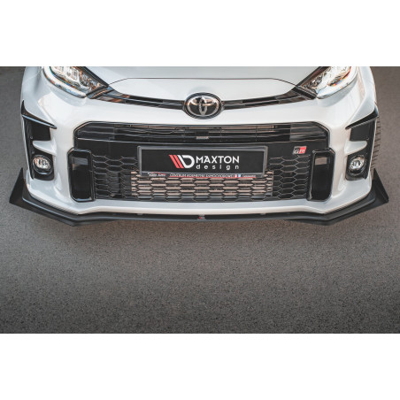 SPLITTER ANTERIORE street pro + Flaps Toyota GR Yaris Mk4 (Cod. M-TOYA4GR4CNC-FD1B+FSF1G)