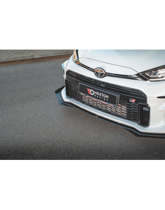 SPLITTER ANTERIORE street pro + Flaps Toyota GR Yaris Mk4 (Cod. M-TOYA4GR4CNC-FD1B+FSF1G)