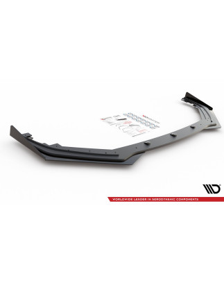 SPLITTER ANTERIORE street pro + Flaps Toyota GR Yaris Mk4 (Cod. M-TOYA4GR4CNC-FD1B+FSF1G)