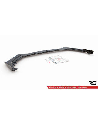 SPLITTER ANTERIORE street pro + Flaps Toyota GR Yaris Mk4 (Cod. M-TOYA4GR4CNC-FD1B+FSF1G)