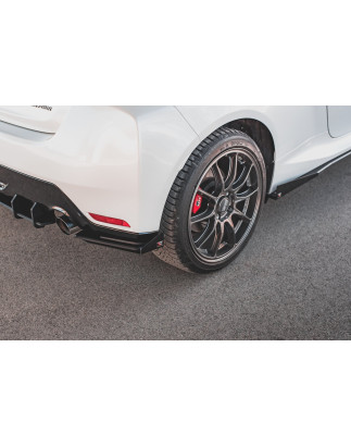 Splitters posteriori laterali Street Pro + Flaps Toyota GR Yaris Mk4 (Cod. M-TOYA4GR4CNC-RSD1B+RSF1G