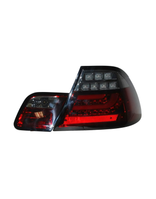 Fari Posteriori BMW E46 2P 2003-2005 Led Red Smoked Led Lampeggiante Cardna (Cod. E-FAB0135)
