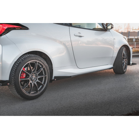 Diffusori minigonne street pro + Flaps Toyota GR Yaris Mk4  (Cod. M-TOYA4GR4CNC-SD1B+SRF1G)