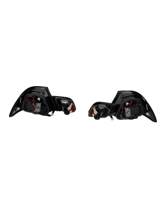 Fari Posteriori BMW E46 2P 2003-2005 Led Red Smoked Led Lampeggiante Cardna (Cod. E-FAB0135)