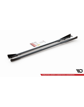 Diffusori minigonne street pro + Flaps Toyota GR Yaris Mk4  (Cod. M-TOYA4GR4CNC-SD1B+SRF1G)