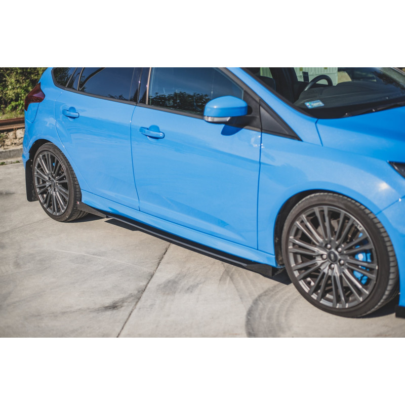 Diffusori minigonne street pro + Flaps Ford Focus RS Mk3 (Cod. M-FOFO3RSCNC-SD1B+SRF1G)