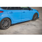 Diffusori minigonne street pro + Flaps Ford Focus RS Mk3 (Cod. M-FOFO3RSCNC-SD1B+SRF1G)