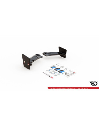 Splitters posteriori laterali + Flaps V.4 Toyota GR Yaris Mk4 (Cod. M-TO-YA-4-GR4-RSD4G+RSF)