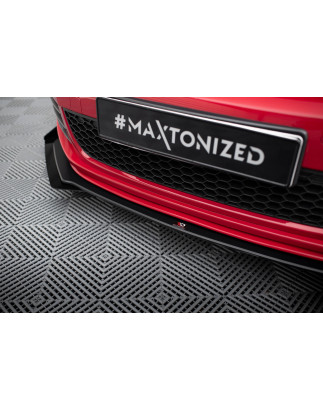 SPLITTER ANTERIORE street pro V.3 + Flaps Volkswagen Golf GTI Mk6 (Cod. M-VWGO6GTICNC-FD3B+FSF1G)