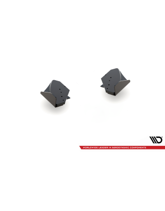 Splitters posteriori laterali Street Pro + Flaps Volkswagen Golf GTI Mk6 (Cod. M-VWGO6GTICNC-RSD1B+R