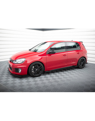 Diffusori minigonne street pro + Flaps Volkswagen Golf GTI Mk6  (Cod. M-VWGO6GTICNC-SD1B+SRF1G)