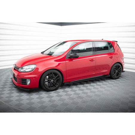 Diffusori minigonne street pro + Flaps Volkswagen Golf GTI Mk6  (Cod. M-VWGO6GTICNC-SD1B+SRF1G)