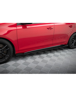 Diffusori minigonne street pro + Flaps Volkswagen Golf GTI Mk6  (Cod. M-VWGO6GTICNC-SD1B+SRF1G)