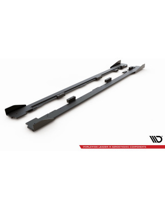 Diffusori minigonne street pro + Flaps Volkswagen Golf GTI Mk6  (Cod. M-VWGO6GTICNC-SD1B+SRF1G)