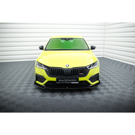 SPLITTER ANTERIORE V.2 + Flaps Skoda Octavia RS Mk4 (Cod. M-SK-OC-4-RS-FD2G+FSF)