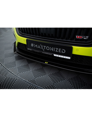 SPLITTER ANTERIORE V.2 + Flaps Skoda Octavia RS Mk4 (Cod. M-SK-OC-4-RS-FD2G+FSF)
