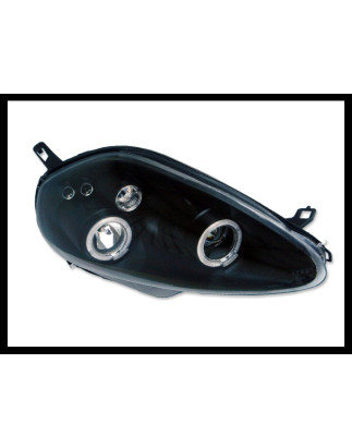 Fari Anteriori Angel Eyes Fiat Grande Punto '05-07 Black. (Cod. E-FAFI019)