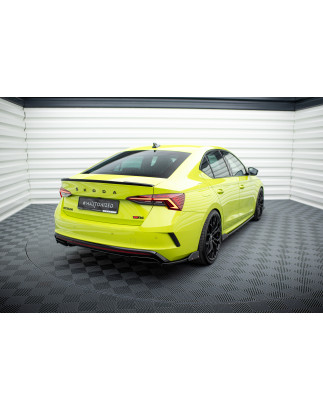 Splitters posteriori laterali V.2 + Flaps Skoda Octavia RS Combi / Liftback Mk4 / Mk4 Facelift (Cod.