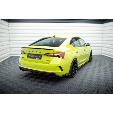 Splitters posteriori laterali V.2 + Flaps Skoda Octavia RS Combi / Liftback Mk4 / Mk4 Facelift (Cod.