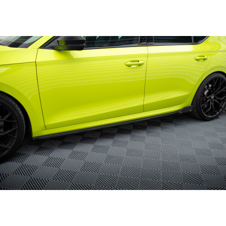 Diffusori minigonne V.2 + Flaps Skoda Octavia RS Liftback / Combi Mk4 (Cod. M-SK-OC-4-RS-SD2G+SF)