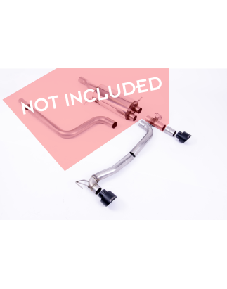 Sottoparaurti posteriore + Milltek Sport scarico Extension Ford Fiesta ST Mk8 (Cod. M-FO-FI-8-ST-RS5