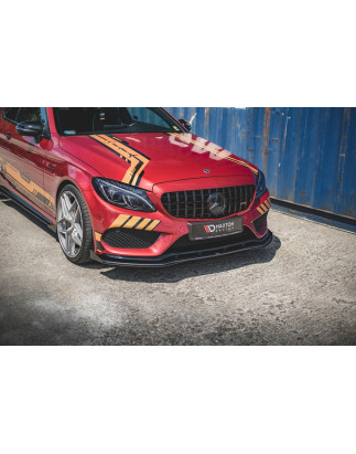 SPLITTER ANTERIORE street pro + Flaps Mercedes-AMG C43 / AMG-Line Coupe C205 (Cod. M-MEC20543AMGCNC-