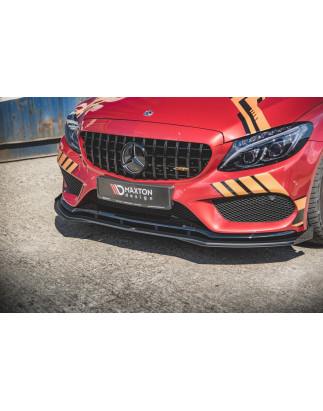 SPLITTER ANTERIORE street pro + Flaps Mercedes-AMG C43 / AMG-Line Coupe C205 (Cod. M-MEC20543AMGCNC-