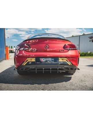 DIFFUSORE POSTERIORE street pro Mercedes-AMG C43 Coupe C205 (Cod. M-MEC20543AMGCNC-RS1B)