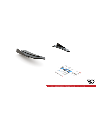 Splitters posteriori laterali Street Pro + Flaps Mercedes-AMG C43 Coupe C205 (Cod. M-MEC20543AMGCNC-