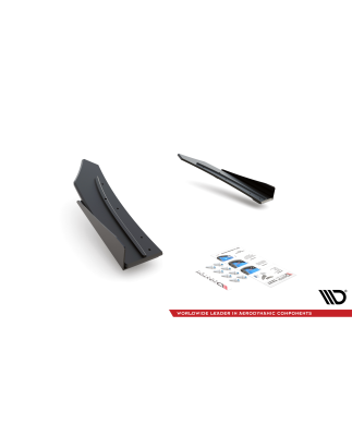Splitters posteriori laterali Street Pro + Flaps Mercedes-AMG C43 Coupe C205 (Cod. M-MEC20543AMGCNC-