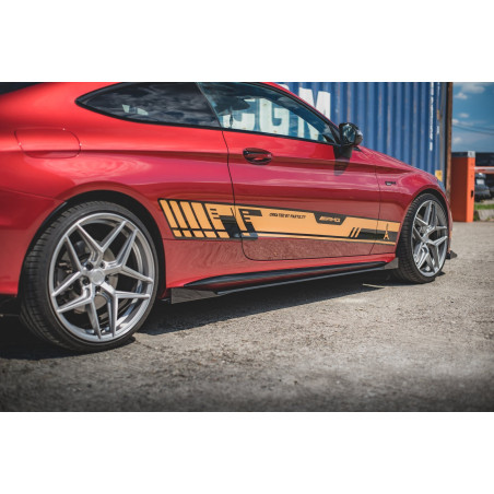 Diffusori minigonne street pro + Flaps Mercedes-AMG C43 / AMG-Line Coupe C205 (Cod. M-MEC20543AMGCNC