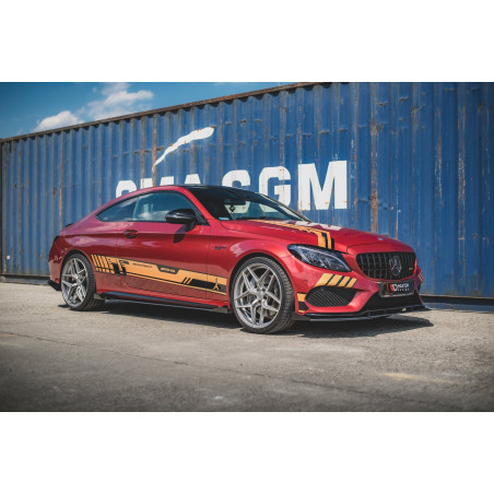 Diffusori minigonne street pro + Flaps Mercedes-AMG C43 / AMG-Line Coupe C205 (Cod. M-MEC20543AMGCNC
