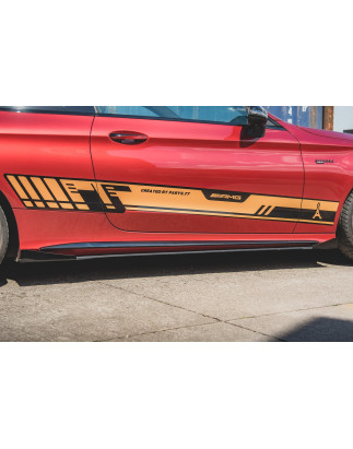 Diffusori minigonne street pro + Flaps Mercedes-AMG C43 / AMG-Line Coupe C205 (Cod. M-MEC20543AMGCNC