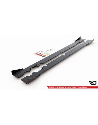 Diffusori minigonne street pro + Flaps Mercedes-AMG C43 / AMG-Line Coupe C205 (Cod. M-MEC20543AMGCNC